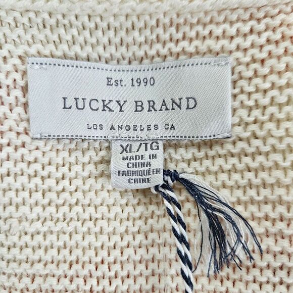 LUCKY BRAND Ombre Sweater Shell Women's XL Sleeveless Striped Knit Tank - Picture 8 of 12